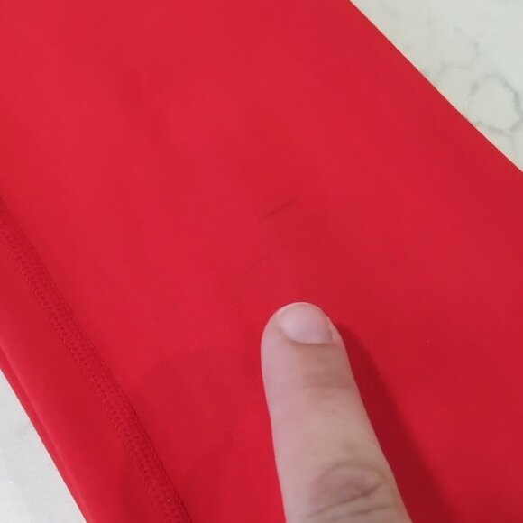 Love Soft Jumpsuit Womens Sz XS Red Yoga Athletic Move Stretch Poly Spandex Flaw - Picture 10 of 13